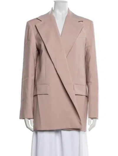 Pre-owned Max Mara Virgin Wool Blazer W/ Tags In Pink