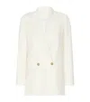 Max Mara Virgin Wool Blazer In White