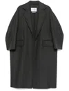 Max Mara Oversized Wool-cashmere Blend Jacket In Grey