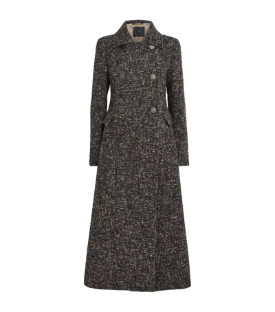 Max Mara Virgin Wool-blend Double-breasted Coat In Gray
