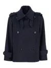 Max Mara Laveno Coat In Blue