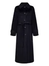 Max Mara Virgin Wool-cashmere Blend Coat In White