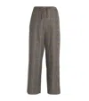 MAX MARA VIRGIN WOOL-CASHMERE CHECK TROUSERS