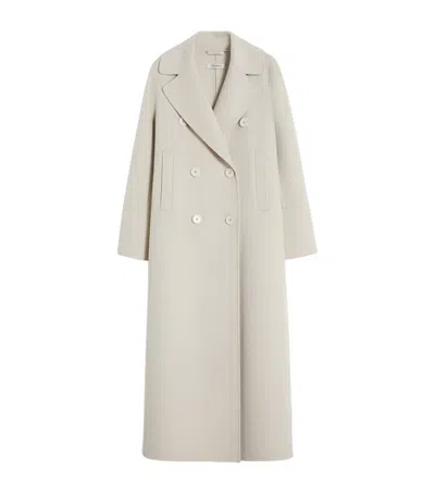 Max Mara Virgin Wool Coat In Beige