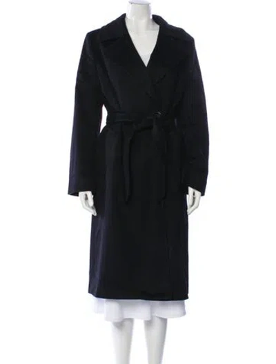 Pre-owned Max Mara Virgin Wool Coat In Black