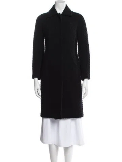 Pre-owned Max Mara Virgin Wool Coat In Black