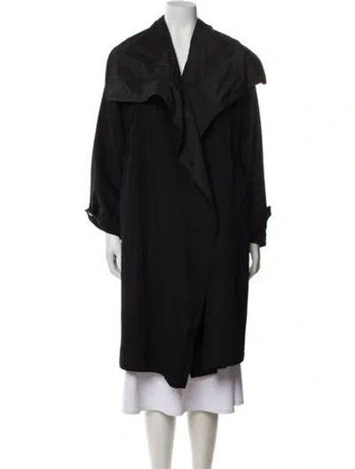 Pre-owned Max Mara Virgin Wool Coat In Black
