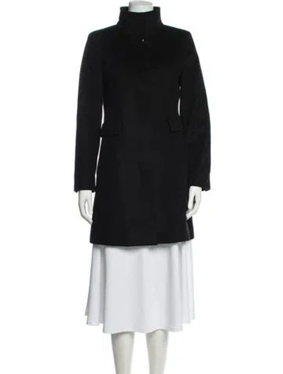 Pre-owned Max Mara Virgin Wool Coat In Black