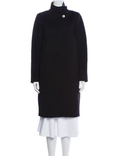 Pre-owned Max Mara Virgin Wool Coat In Black