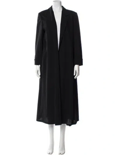 Pre-owned Max Mara Virgin Wool Coat In Black