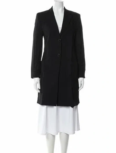 Pre-owned Max Mara Virgin Wool Coat In Black