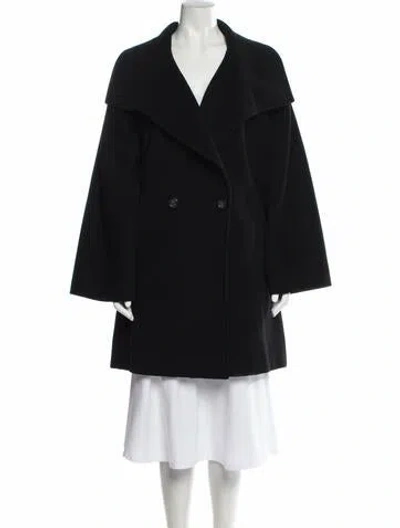 Pre-owned Max Mara Virgin Wool Coat In Black