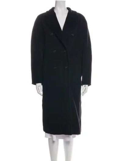 Pre-owned Max Mara Virgin Wool Coat In Black