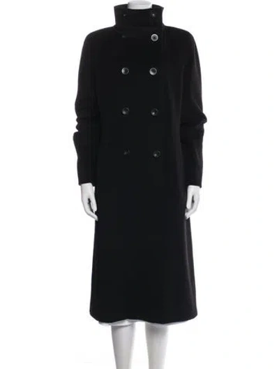 Pre-owned Max Mara Virgin Wool Coat In Black