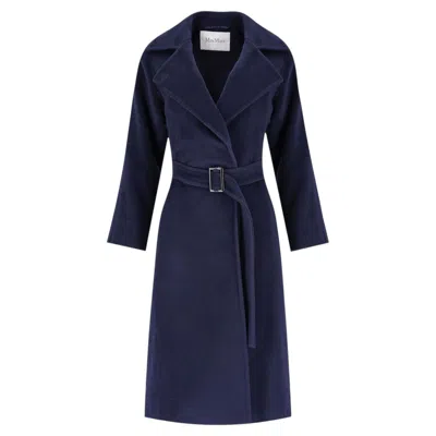 Pre-owned Max Mara Virgin Wool Coat In Black