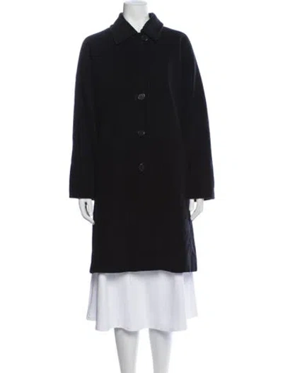 Pre-owned Max Mara Virgin Wool Coat In Black