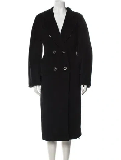 Pre-owned Max Mara Virgin Wool Coat In Black
