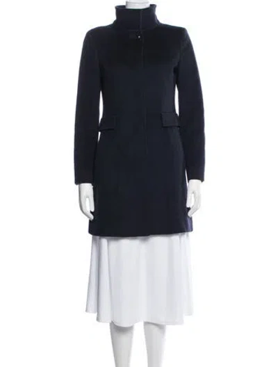 Pre-owned Max Mara Virgin Wool Coat In Blue