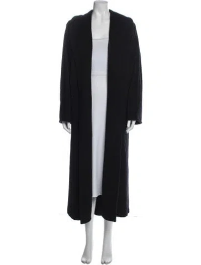 Pre-owned Max Mara Virgin Wool Coat In Blue