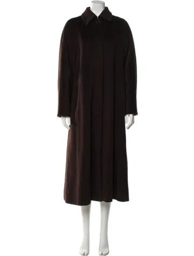 Pre-owned Max Mara Virgin Wool Coat In Brown