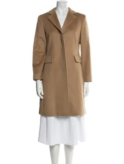 Pre-owned Max Mara Virgin Wool Coat In Brown