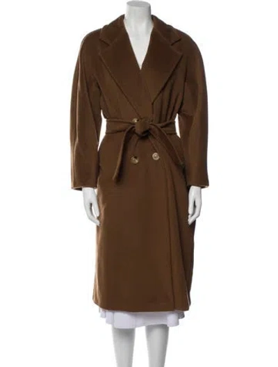 Pre-owned Max Mara Virgin Wool Coat In Brown