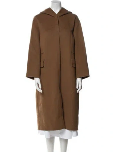 Pre-owned Max Mara Virgin Wool Coat In Brown