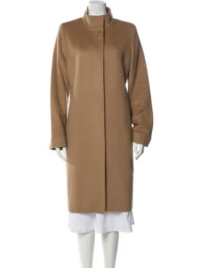Pre-owned Max Mara Virgin Wool Coat In Brown