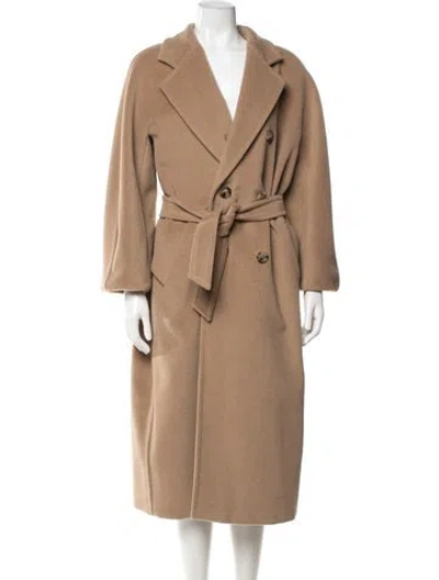 Pre-owned Max Mara Virgin Wool Coat In Brown