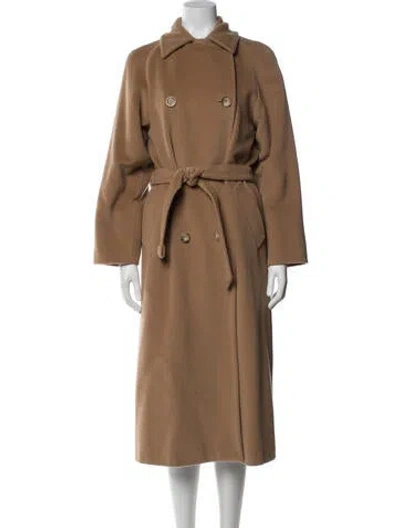 Pre-owned Max Mara Virgin Wool Coat In Brown