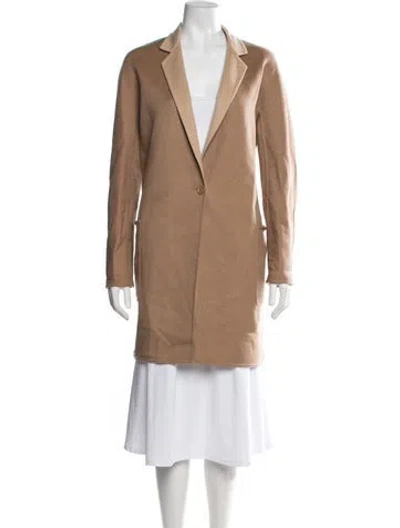 Pre-owned Max Mara Virgin Wool Coat In Brown