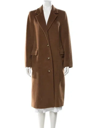 Pre-owned Max Mara Virgin Wool Coat In Brown