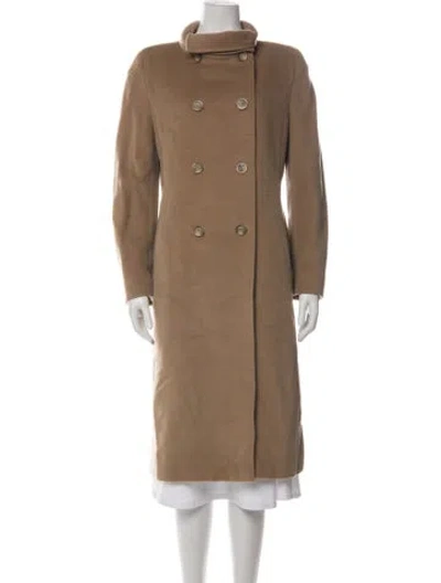 Pre-owned Max Mara Virgin Wool Coat In Brown