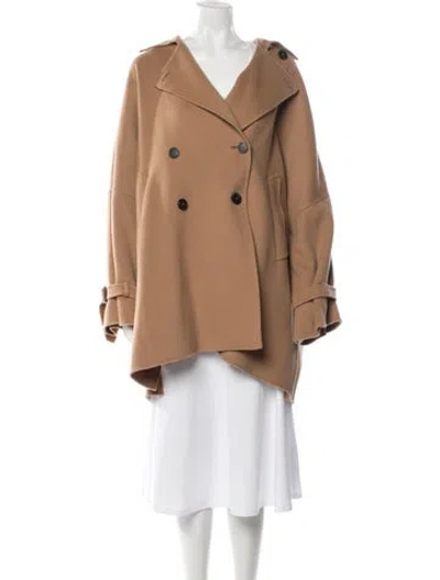 Pre-owned Max Mara Virgin Wool Coat In Brown