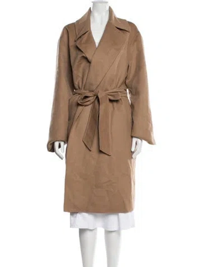 Pre-owned Max Mara Virgin Wool Coat In Brown