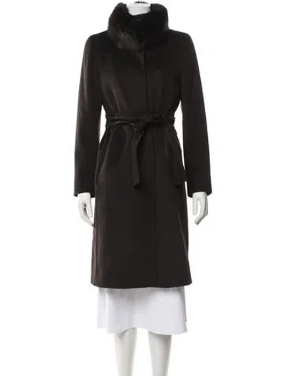 Pre-owned Max Mara Virgin Wool Coat In Brown