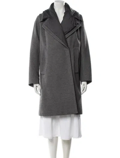 Pre-owned Max Mara Virgin Wool Coat In Gray