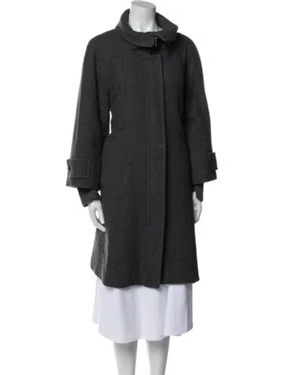 Pre-owned Max Mara Virgin Wool Coat In Gray