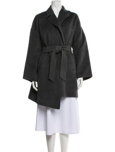 Pre-owned Max Mara Virgin Wool Coat In Gray