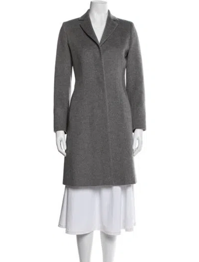 Pre-owned Max Mara Virgin Wool Coat In Gray