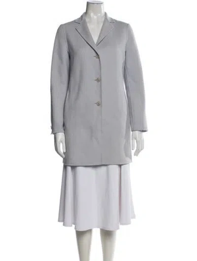 Pre-owned Max Mara Virgin Wool Coat In Gray