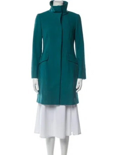 Pre-owned Max Mara Virgin Wool Coat In Green