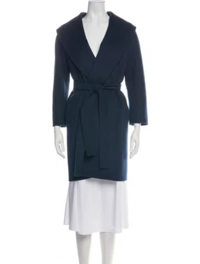 Pre-owned Max Mara Virgin Wool Coat In Green