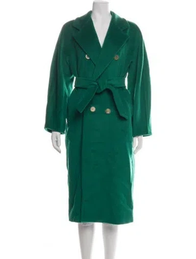 Pre-owned Max Mara Virgin Wool Coat In Green