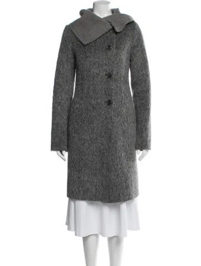 Pre-owned Max Mara Virgin Wool Coat In Grey