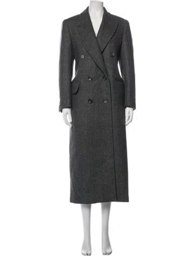 Pre-owned Max Mara Virgin Wool Coat In Grey