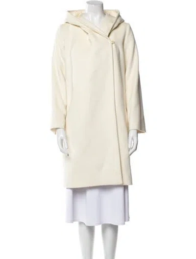 Pre-owned Max Mara Virgin Wool Coat In Neutral