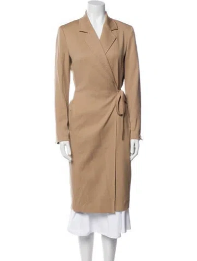 Pre-owned Max Mara Virgin Wool Coat In Neutral