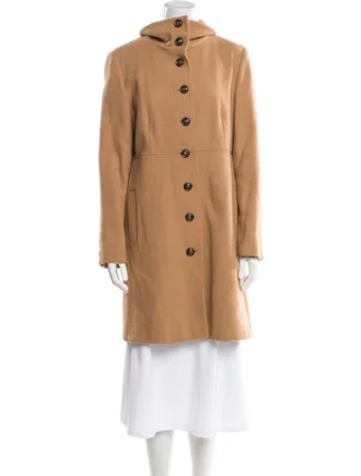 Pre-owned Max Mara Virgin Wool Coat In Neutral
