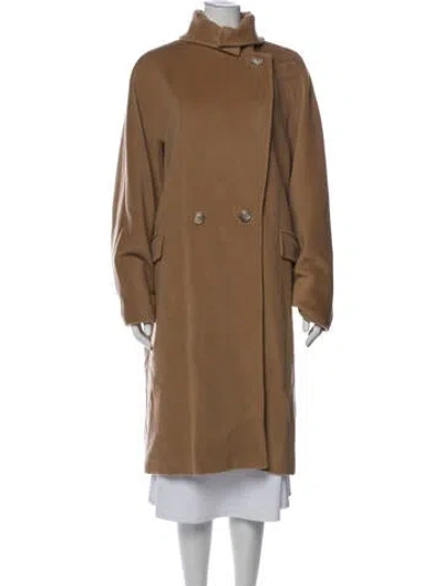 Pre-owned Max Mara Virgin Wool Coat In Neutral